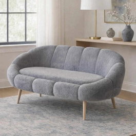 Atelier Del Sofa Lida - Sofá de 2 Plazas Gris